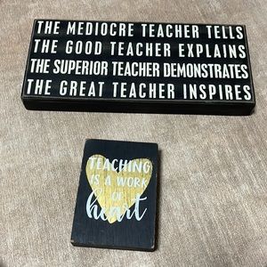 Bundle of 2 “Teacher” Pictures